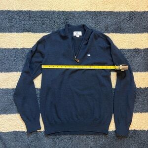 Southern Tide Men's Dark Blue Zip-Up Sweater